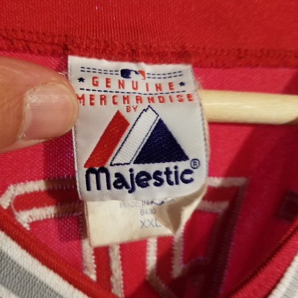 Majestic LA Angels XXL Vladimir Guerrero Red Baseball Jersey Button Shirt 32 - Picture 5 of 8